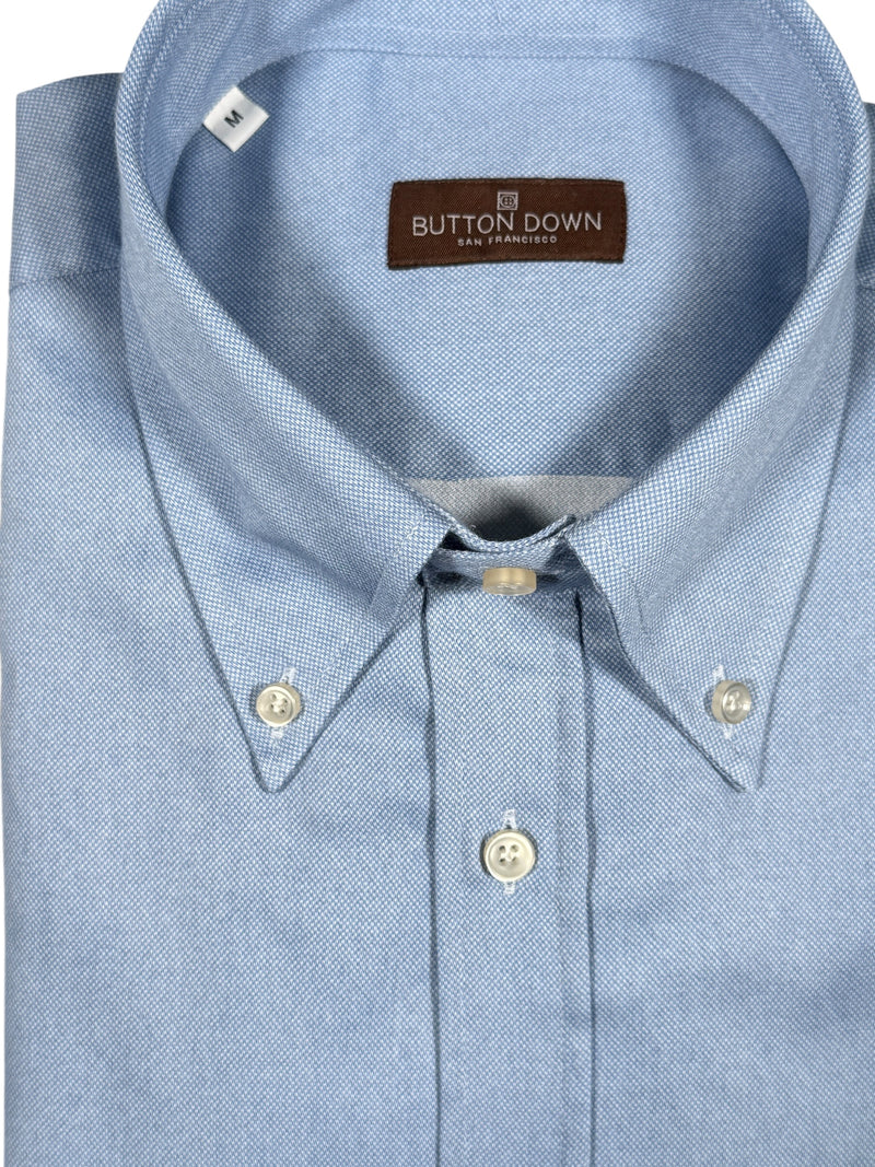 BUTTON DOWN SPORT SHIRT - BRUSHED SOLID BLUE