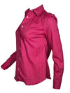 GIANGI NAPOLI WOMEN'S REBECCA SOFT HERRINGBONE SHIRT - MAGENTA