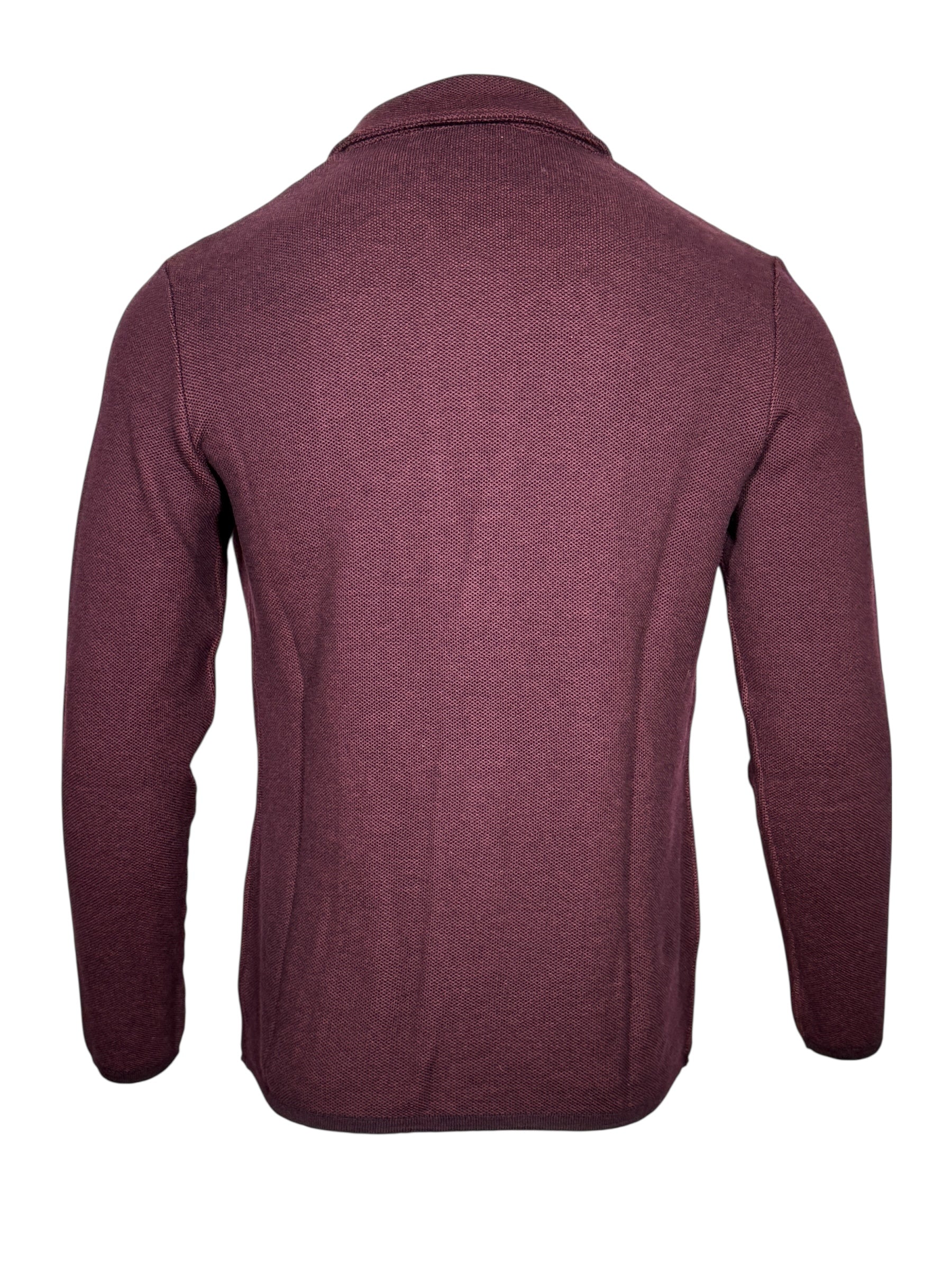 MAURIZIO BALDASSARI WOOL-COT SWACKET - VIOLET GRAPE