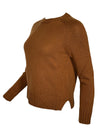 PUROTATTO CASHMERE CREW SWEATER - TABACCO