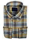 CALDER CARMEL MEN'S SHIRT - AMBER TWILL PLAID