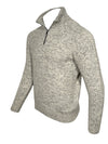 FLY3 PILAR KEY WEST 1/2 ZIP SWEATER - ECRU/BLUE