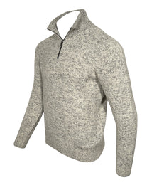 FLY3 PILAR KEY WEST 1/2 ZIP SWEATER - ECRU/BLUE