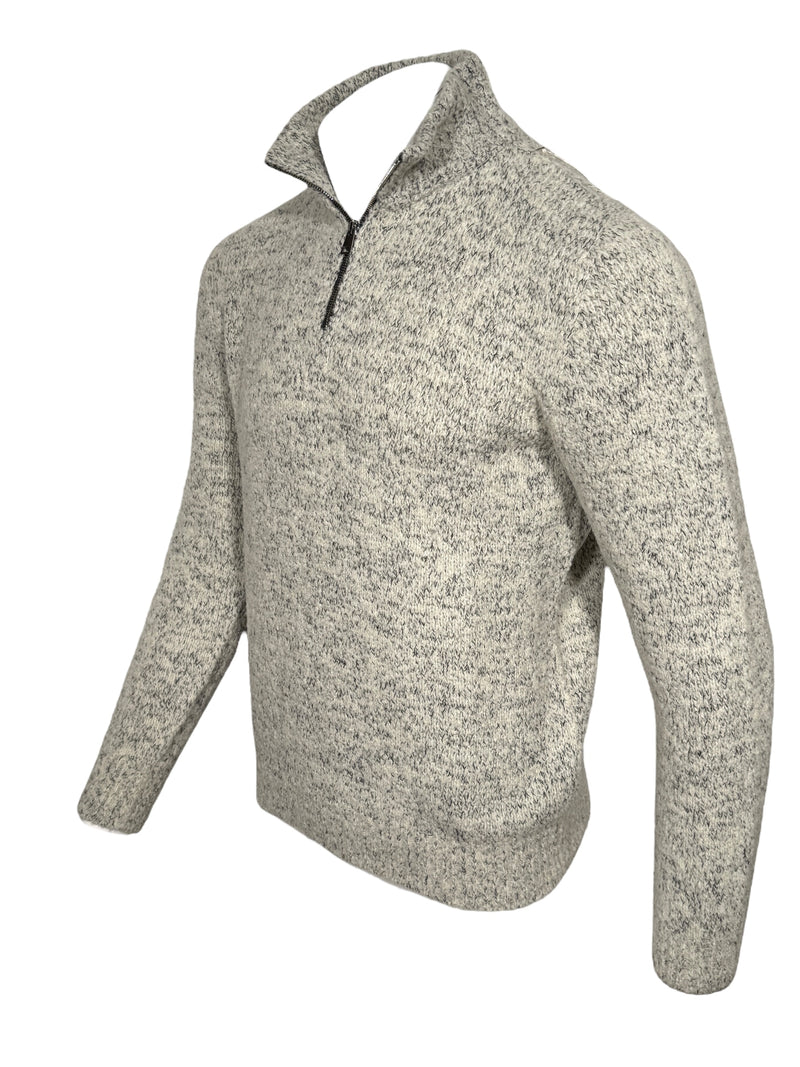 FLY3 PILAR KEY WEST 1/2 ZIP SWEATER - ECRU/BLUE