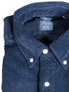 FINAMORE 1925 SHIRT - INDIGO CORDUROY