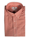 ALAN PAINE CLASSIC FIT SHIRT - DARK ORANGE CHECK