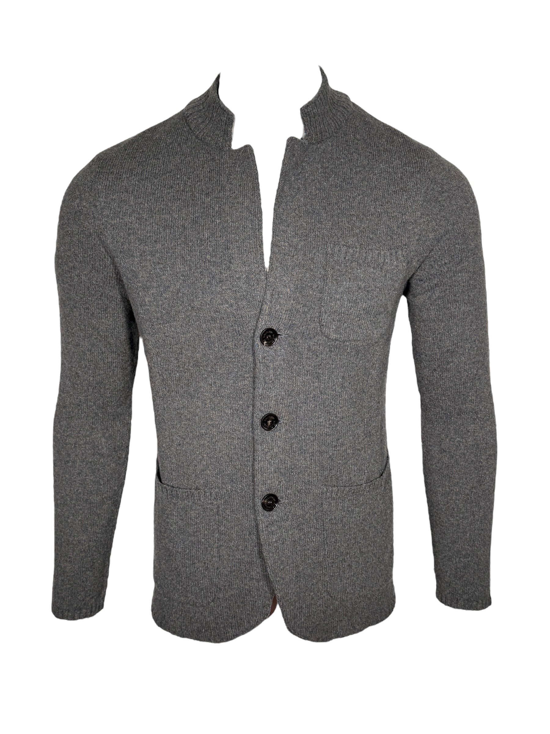 MAURIZIO BALDASSARI WINTER MOULINÈ SWACKET - MID GREY BLUE
