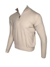 ADESI CASHMERE MEN'S TIPPED 1/2 ZIP SWEATER - INARI/JUTA