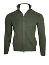 FLY3 REVERSIBLE FULL ZIP SWEATER - MILITAIRE