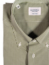 MAZZARELLI SPORT SHIRT - GREEN MICRO CHECK
