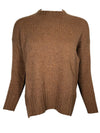 BASE MILANO TWEED ROUNDNECK SWEATER - COCOA