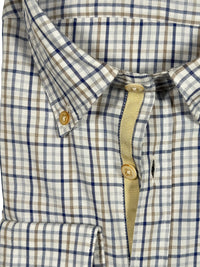 GMF 965 MEN'S SPORT SHIRT - GREY/NAVY CHECK