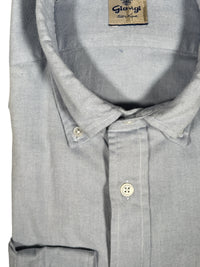 GIANGI NAPOLI MEN'S SHIRT - SOLID LIGHT BLUE FLANNEL