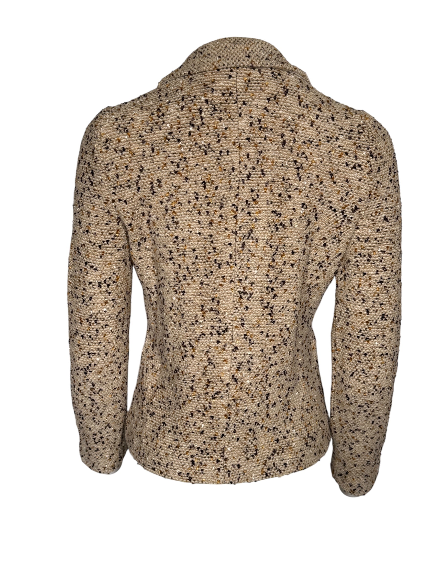 AMINA RUBINACCI SOFT BLAZER - NOCCIOLA