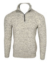 FLY3 PILAR KEY WEST 1/2 ZIP SWEATER - ECRU/BLUE