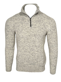 FLY3 PILAR KEY WEST 1/2 ZIP SWEATER - ECRU/BLUE