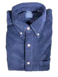 FINAMORE 1925 SHIRT - INDIGO CORDUROY