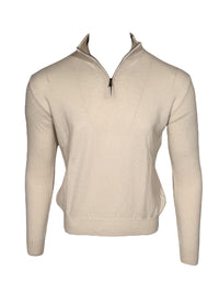 ADESI CASHMERE MEN'S TIPPED 1/2 ZIP SWEATER - INARI/JUTA