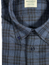 MAZZARELLI SPORT SHIRT - NAVY/DARK BLUE TRIPLE CHECK