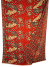 CALABRESE 1924 DOUBLE SIDED WOOL SCARF - ORANGE DRAGON