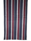 BIGI STRIPES SCARF - NAVY/BURGUNDY