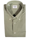 MAZZARELLI SPORT SHIRT - GREEN MICRO CHECK
