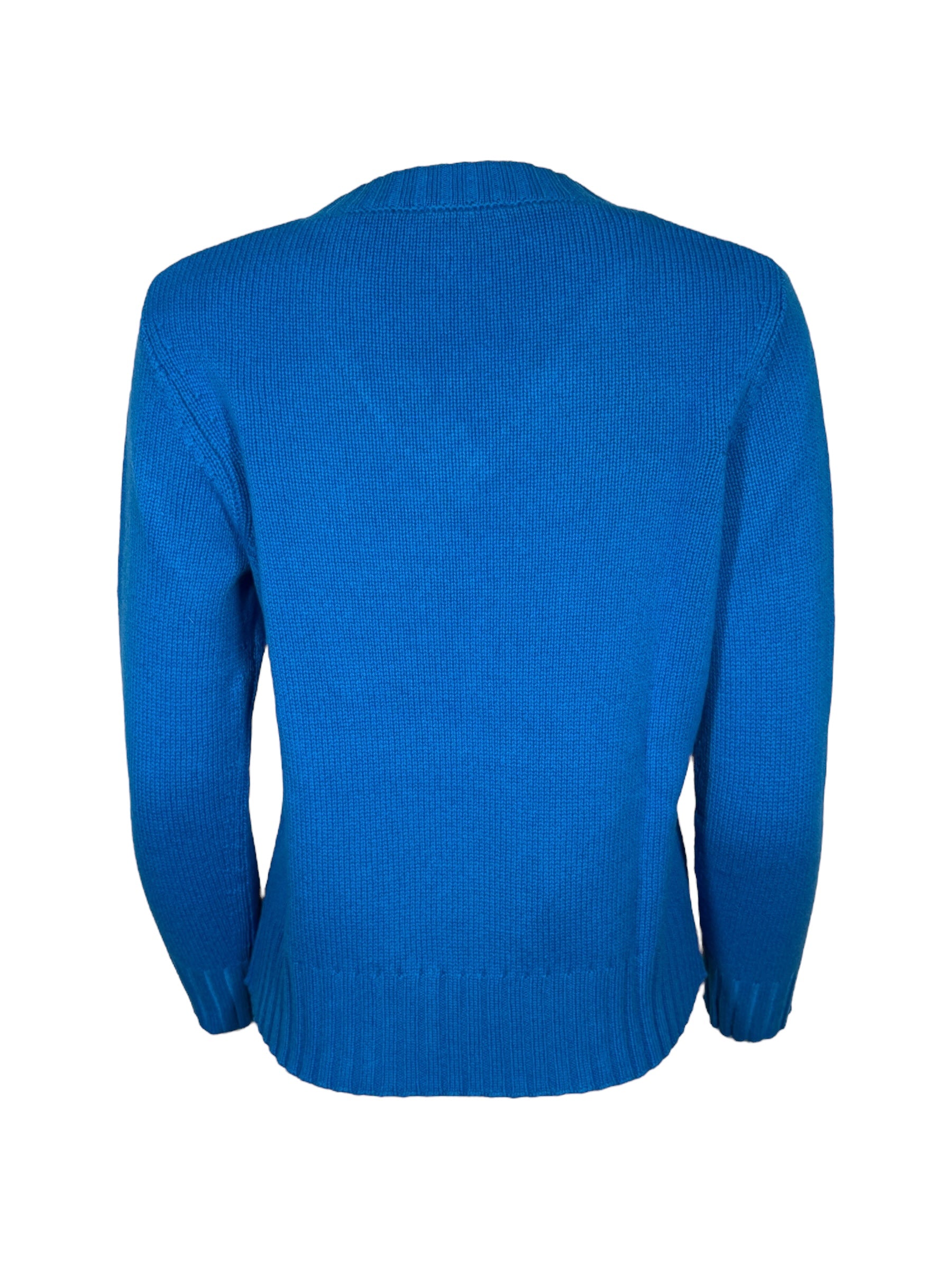 PUROTATTO CASHMERE V-NECK SWEATER - BLUETTE