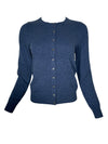 REPEAT CASHMERE CARDIGAN - NIGHT BLUE