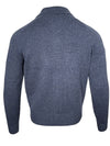 BUTTON DOWN MERINO CARDIGAN - DARK DENIM