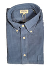 HARTFORD MEN'S CASUAL CORDUROY SHIRT - COBALT