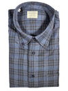 MAZZARELLI SPORT SHIRT - NAVY/DARK BLUE TRIPLE CHECK