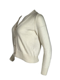 GRAN SASSO WOMEN'S CASHMERE CARDIGAN - WINTER WHITE