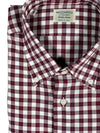 MAZZARELLI WINDOW CHECK SPORT SHIRT - WINE