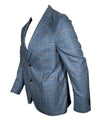 OARS & OLD IVY WOOL BLEND SPORT COAT - BLUE/TAN CHECK