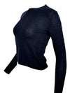 BASE MILANO WOOL/CASHMERE ROUNDNECK SWEATER - DARK BLUE
