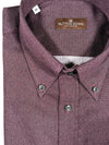 BUTTON DOWN SPORT SHIRT - BRUSHED SOLID BURGUNDY