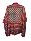 FRANCO FERRARI DIAMONDS WOOL CAPE - MERLOT