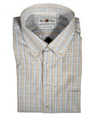 ALAN PAINE CLASSIC FIT SHIRT - BLUE/TAN/GREEN CHECK