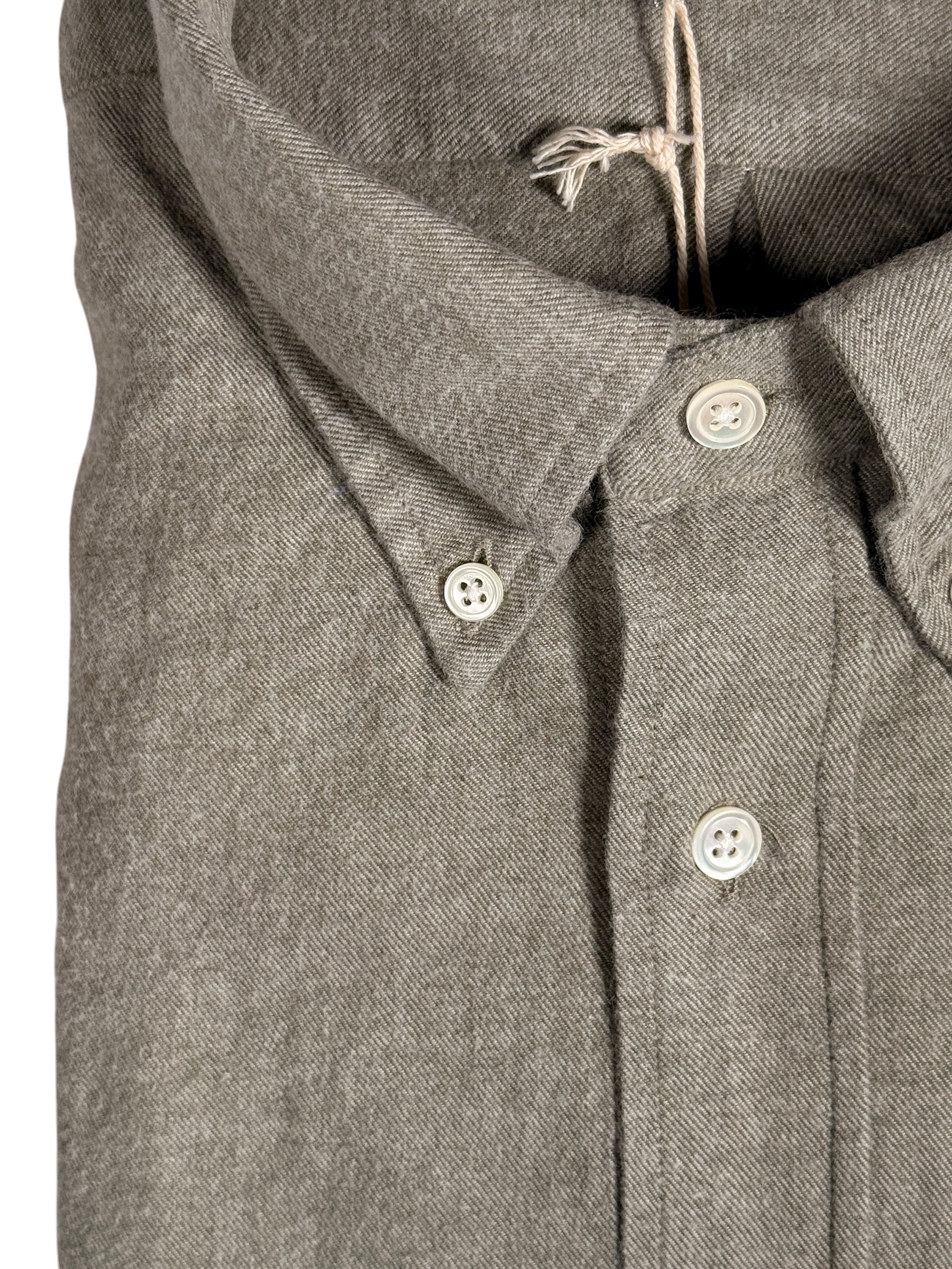HARTFORD MEN'S CASUAL FLANNEL SHIRT - SAGE