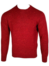 INIS MEAIN DONEGAL WOOL/CASHMERE CREW NECK SWEATER - BACCA