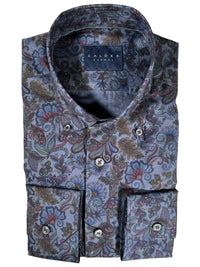 CALDER CARMEL MEN'S MADDER FLORAL SHIRT - NAVY