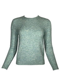 KANGRA ALPACA BLEND CREW SWEATER - ACQUA