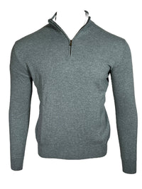 ADESI CASHMERE MEN'S 1/2 ZIP SWEATER - TEMPESTA