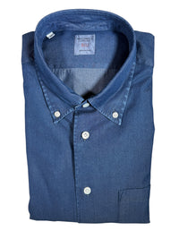 MAZZARELLI SPORT SHIRT - DARK BLUE DENIM