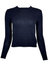 BASE MILANO WOOL/CASHMERE ROUNDNECK SWEATER - DARK BLUE
