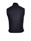 CORNELIANI MICRO-WOOL AND CASHMERE REVERSIBLE VEST - NAVY