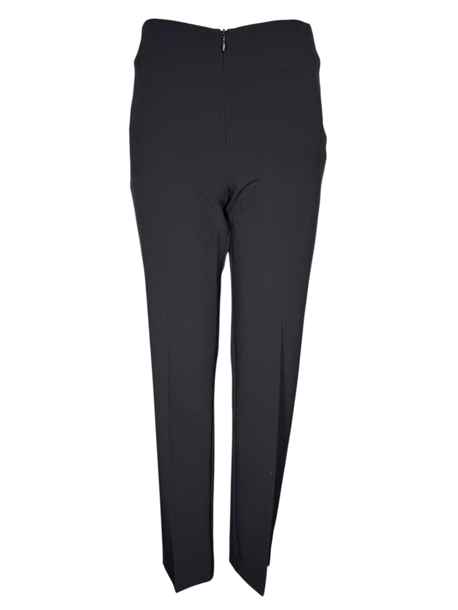 ESTELLE AND FINN FRONT ZIP ANKLE PANT - NAVY STRETCH CREPE