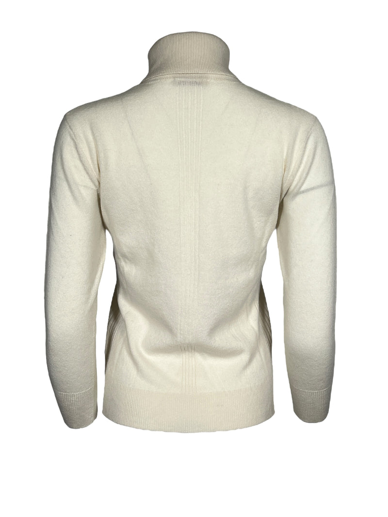 PUROTATTO CASHMERE TURTLE NECK SWEATER - LATTE