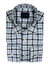 CALDER CARMEL MEN'S CHECK SHIRT - BLUE MIX