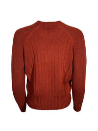 PUROTATTO CASHMERE RIBBED SWEATER - TERRACOTTA